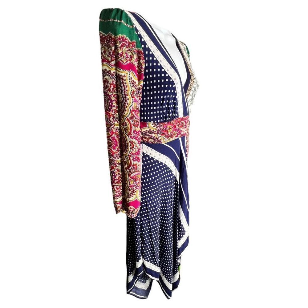 Anthropologie Women's 0 Moulinette Soeurs Istanbul Wrap Dress Multi-Color HOBO - Picture 3 of 12